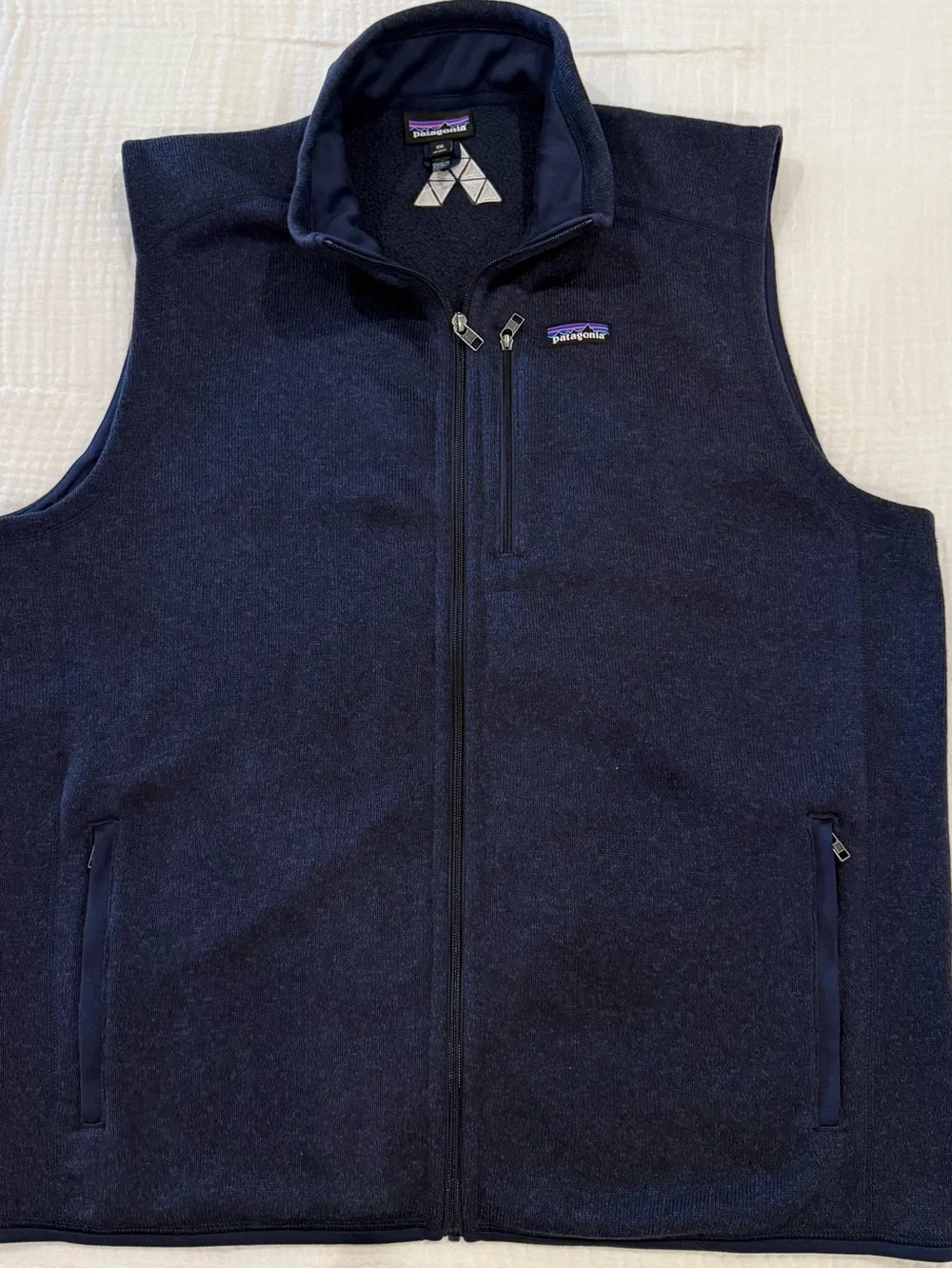 Patagonia Men’s Better Sweater Full Zip Fleece Vest Navy Blue Size XXL